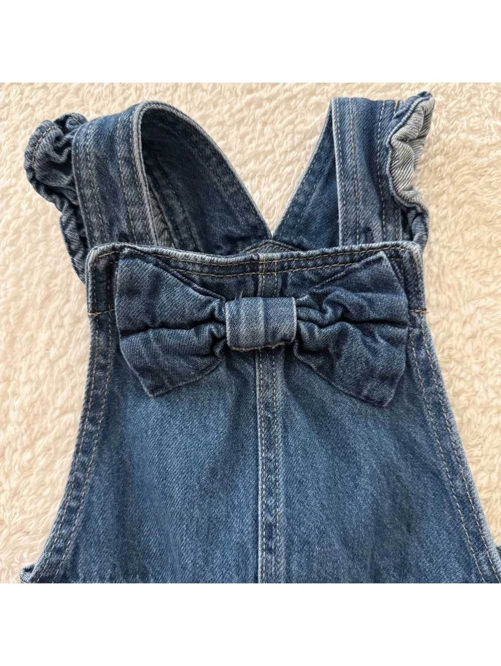 12-18m Bow Denim Gap Overalls